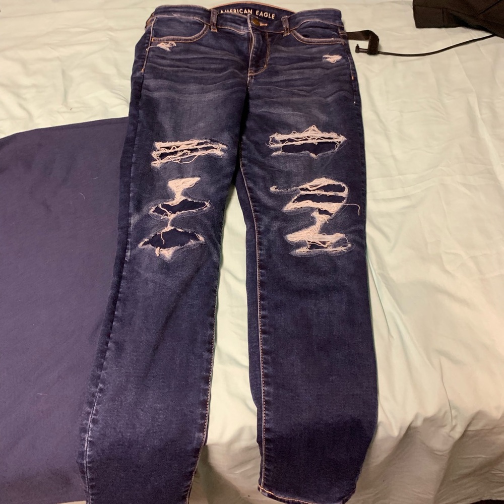 American Eagle Next Level Stretch Ripped Jeans
